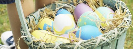 Happy Easters Eggs Facebook Covers